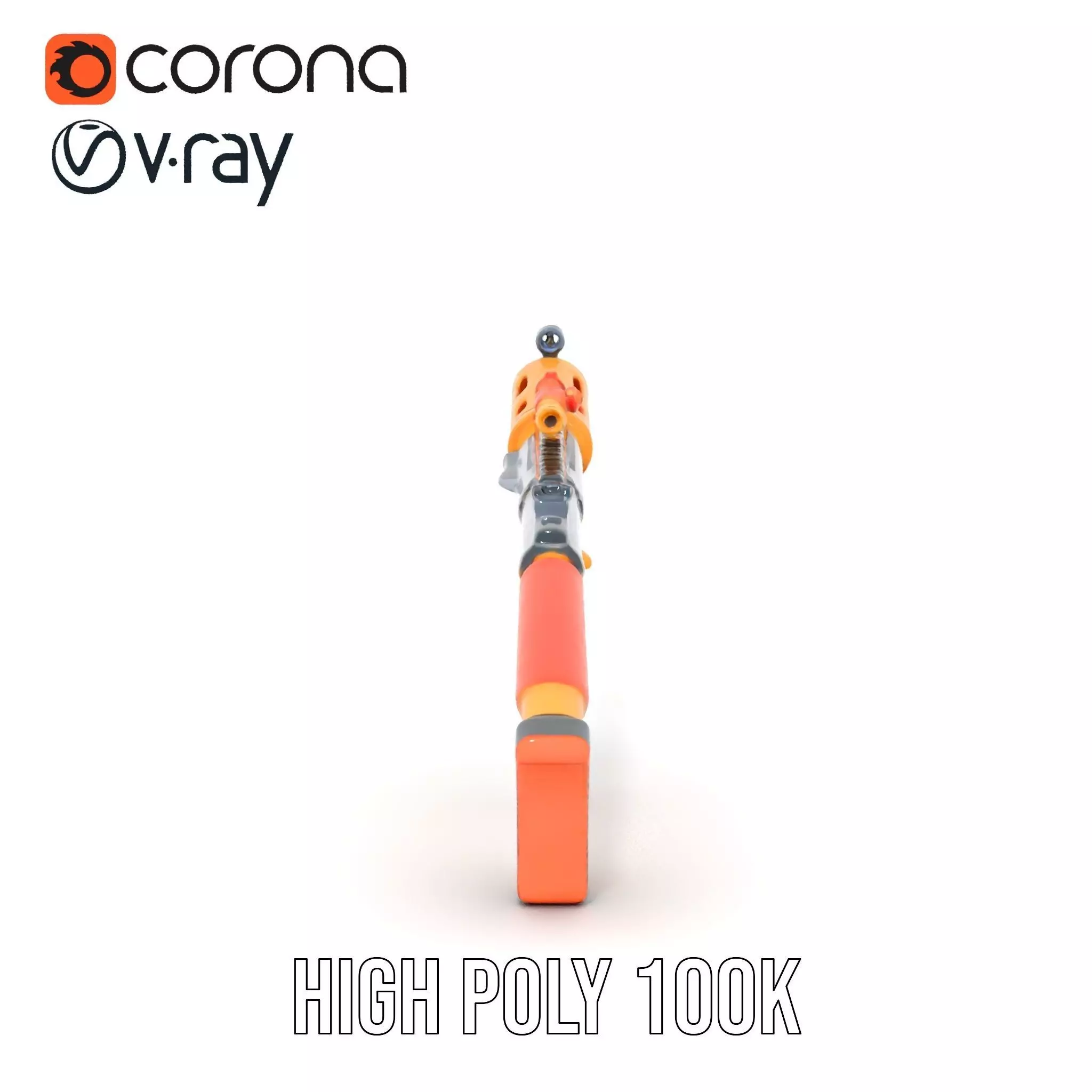 Vibrant Assault Rifle model pack Low-poly 3D model_22