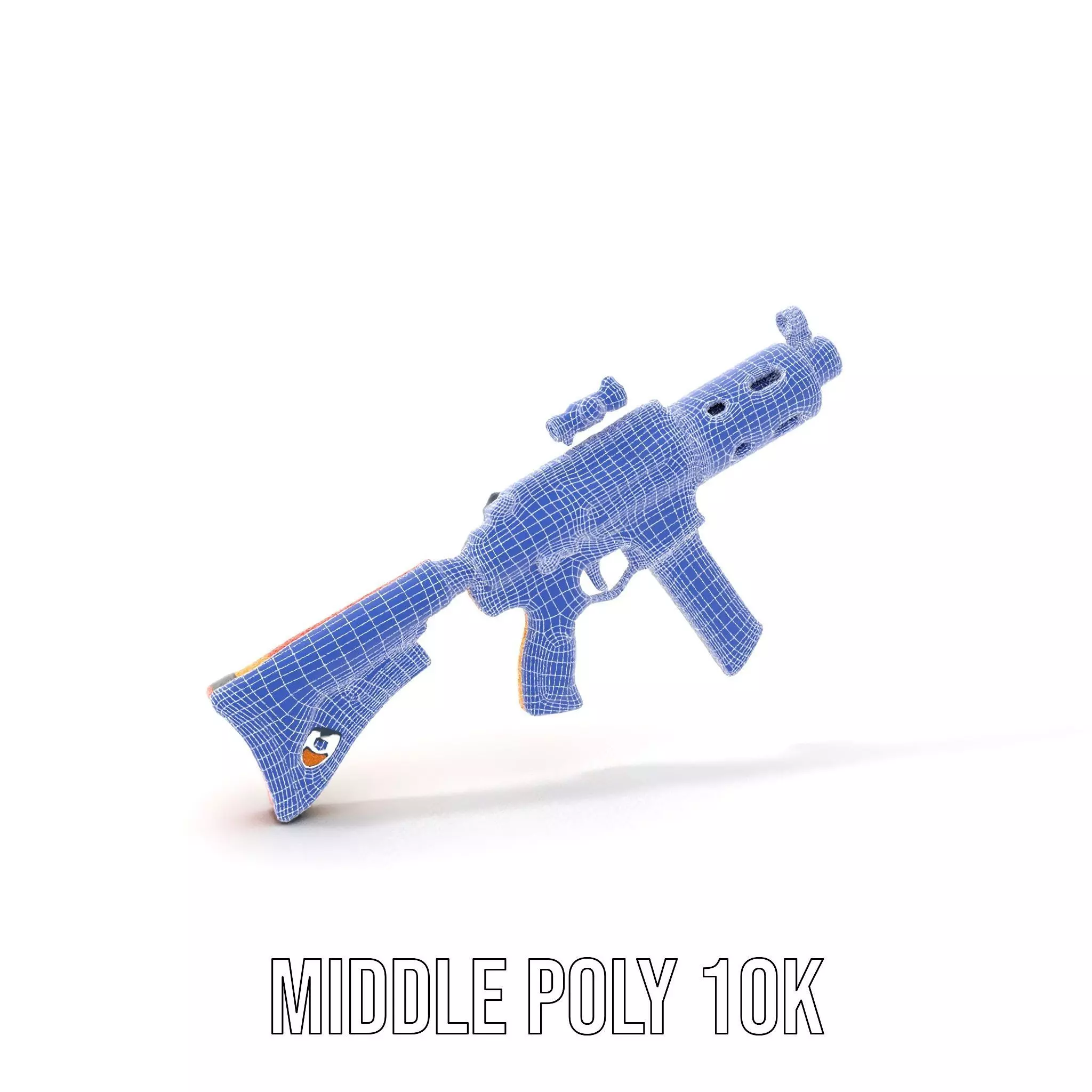 Vibrant Assault Rifle model pack Low-poly 3D model_23