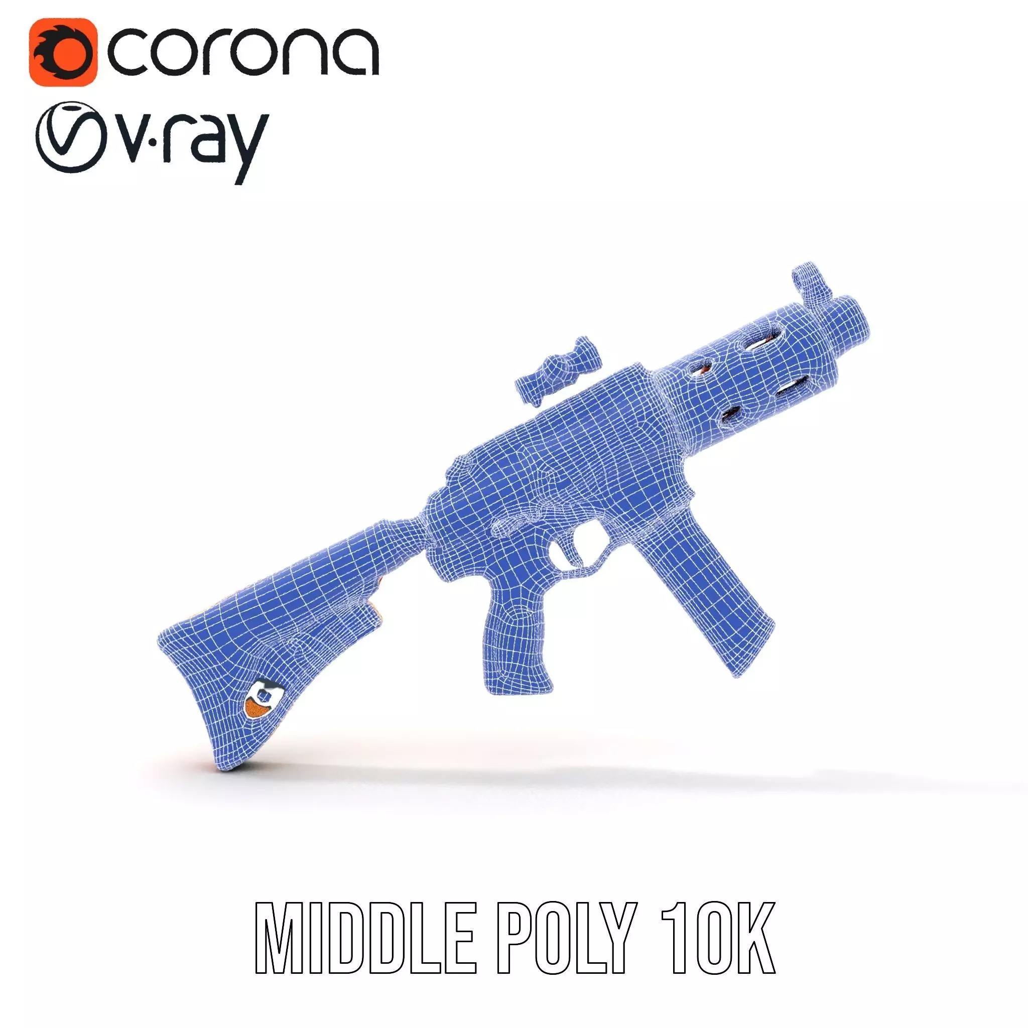 Vibrant Assault Rifle model pack Low-poly 3D model_11