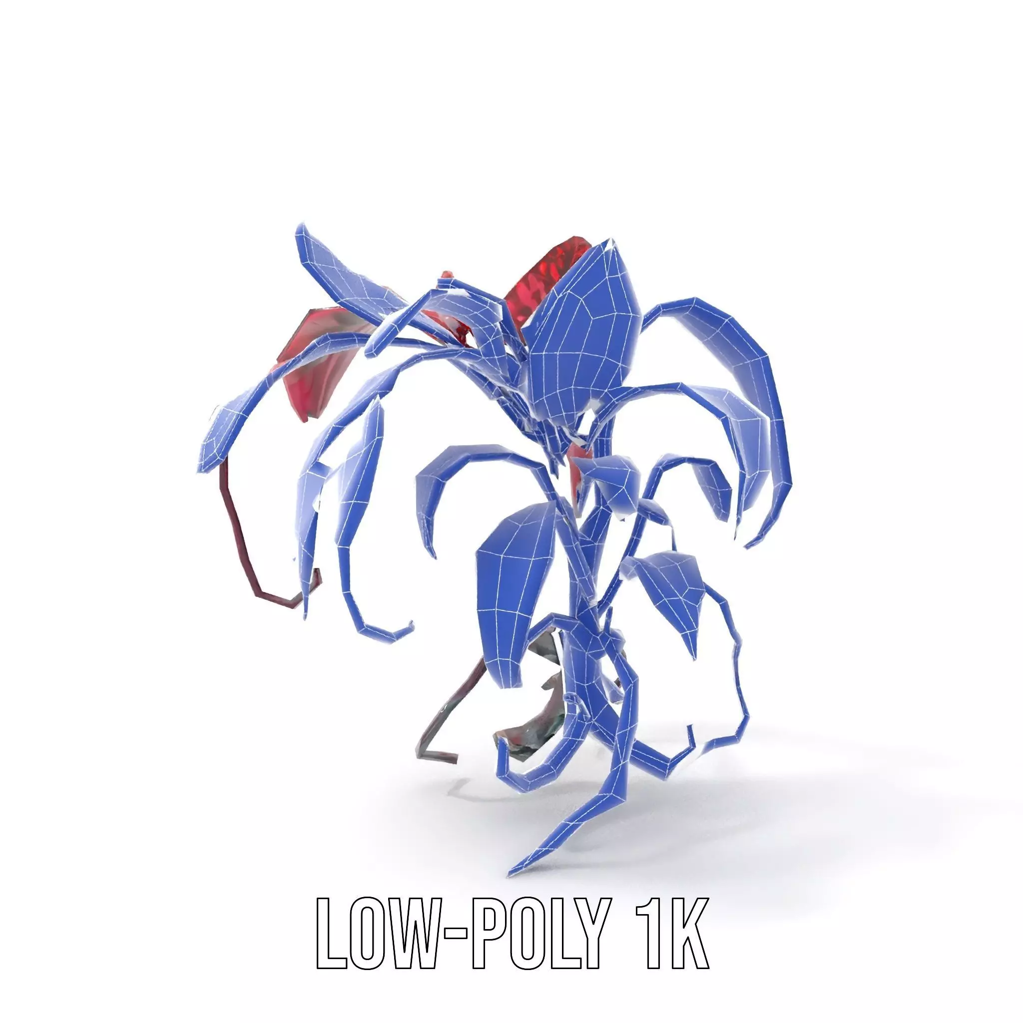 Crimson Foliage Plant model pack Low-poly 3D model_18