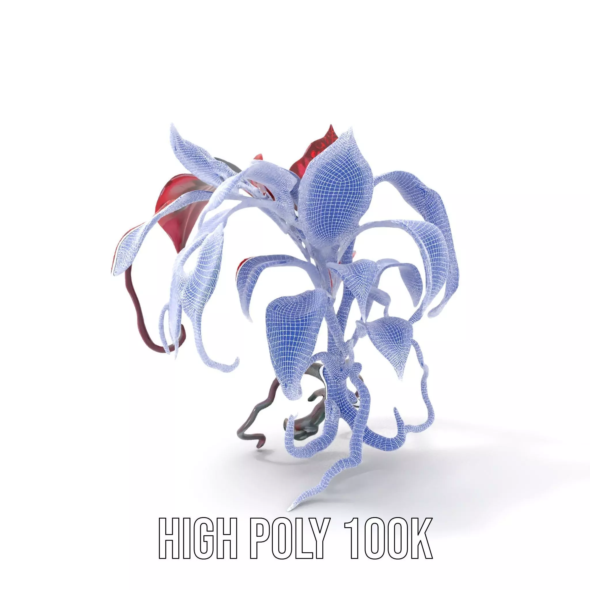 Crimson Foliage Plant model pack Low-poly 3D model_5