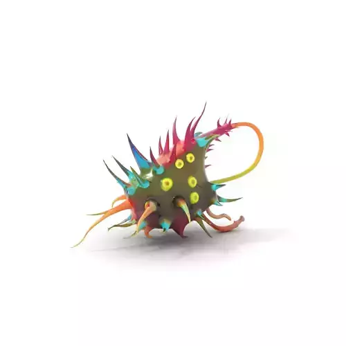 Colorful Spiked Pod model pack