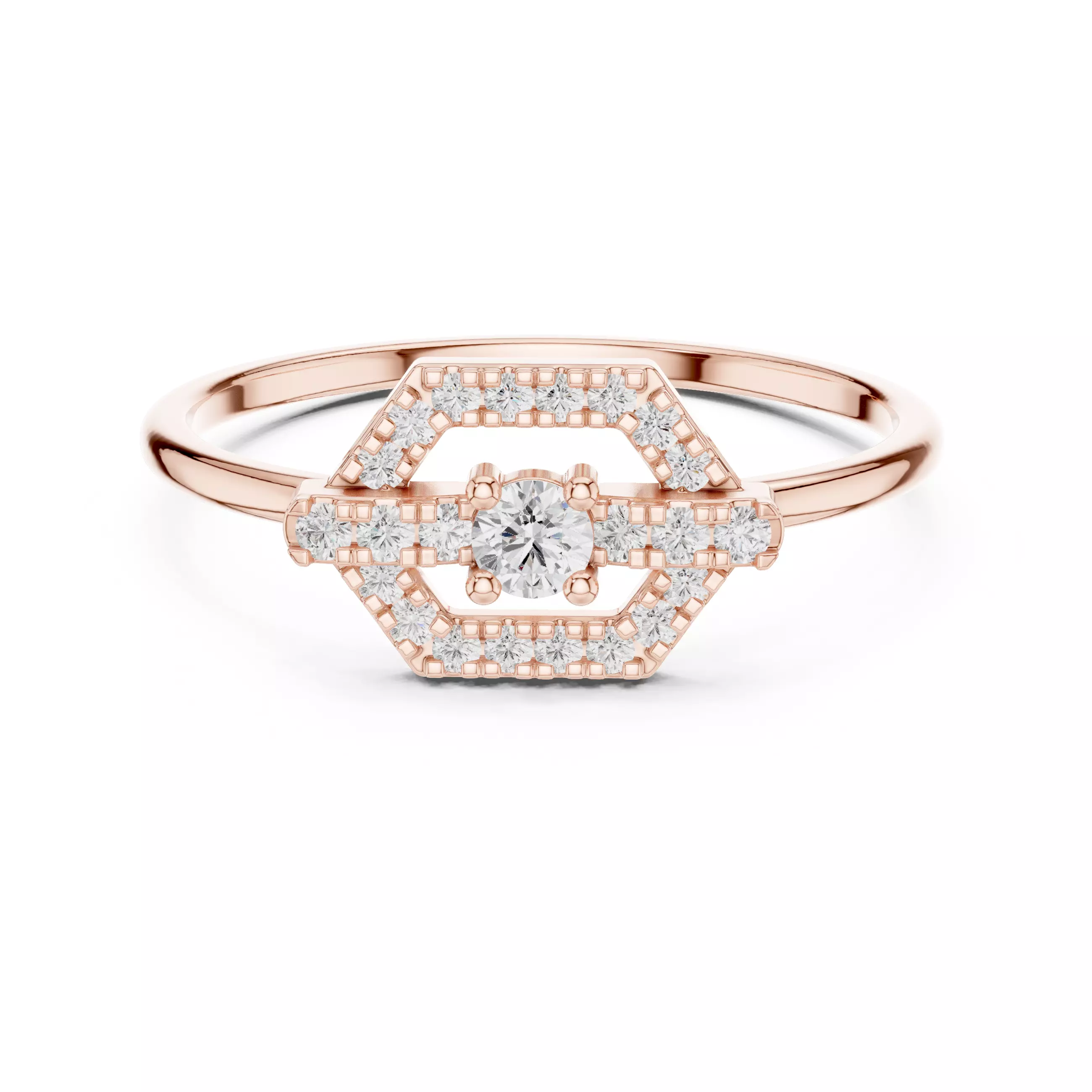 Round Cut Diamond Engagement Wedding Ring 3DM STL Video 3D print model