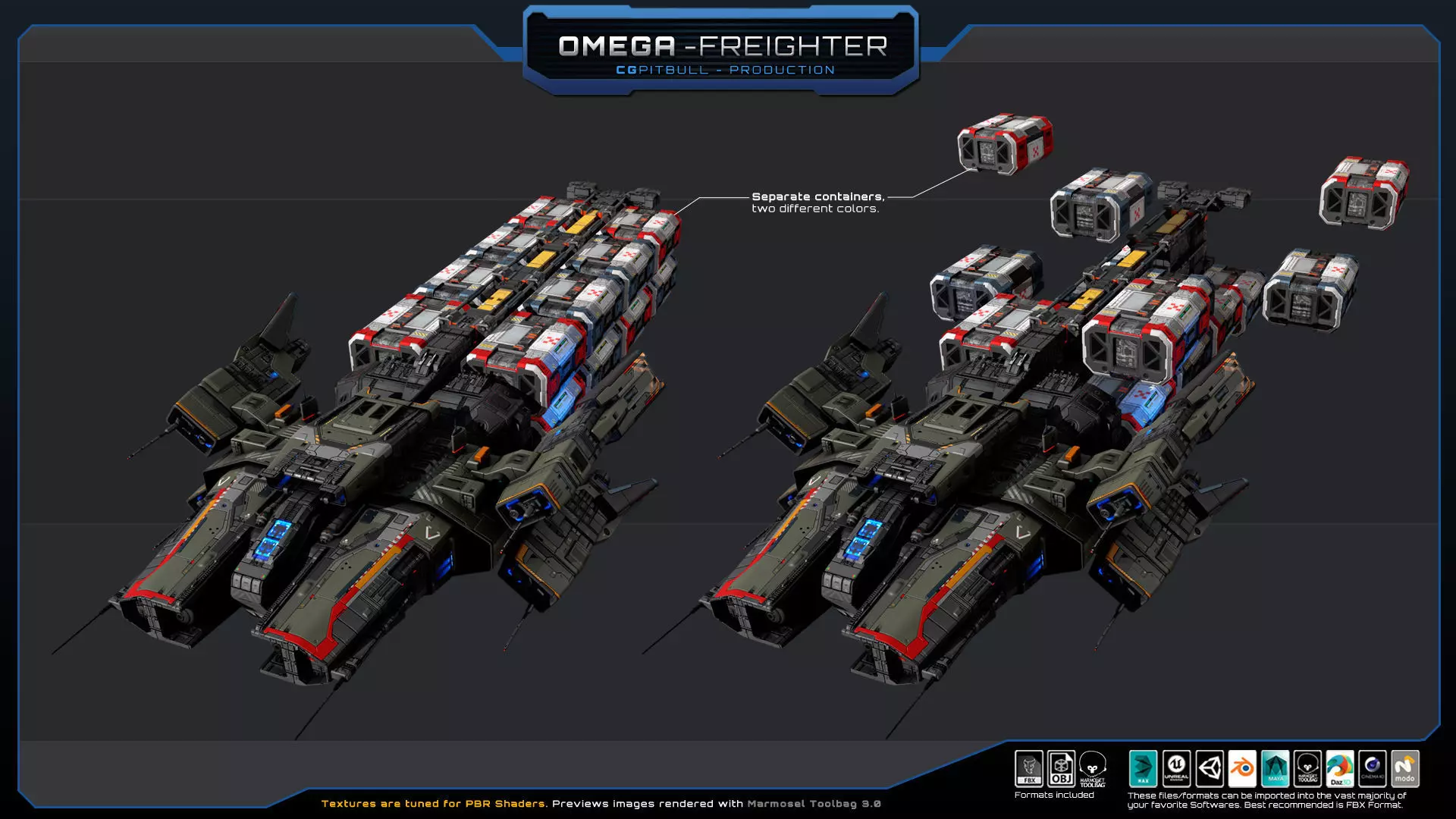 STARSHIPS - Pack03 Low-poly 3D model_25