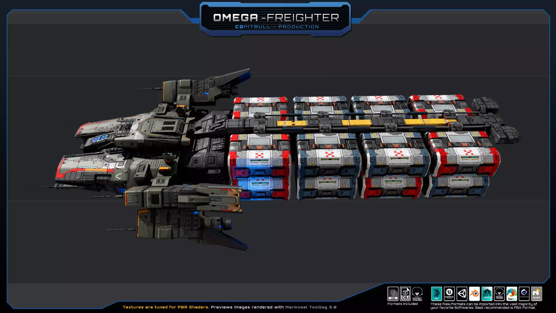 STARSHIPS - Pack03 Low-poly 3D model_24