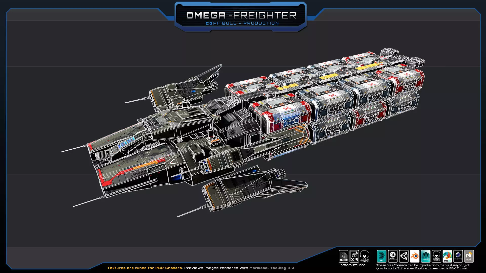 STARSHIPS - Pack03 Low-poly 3D model_31