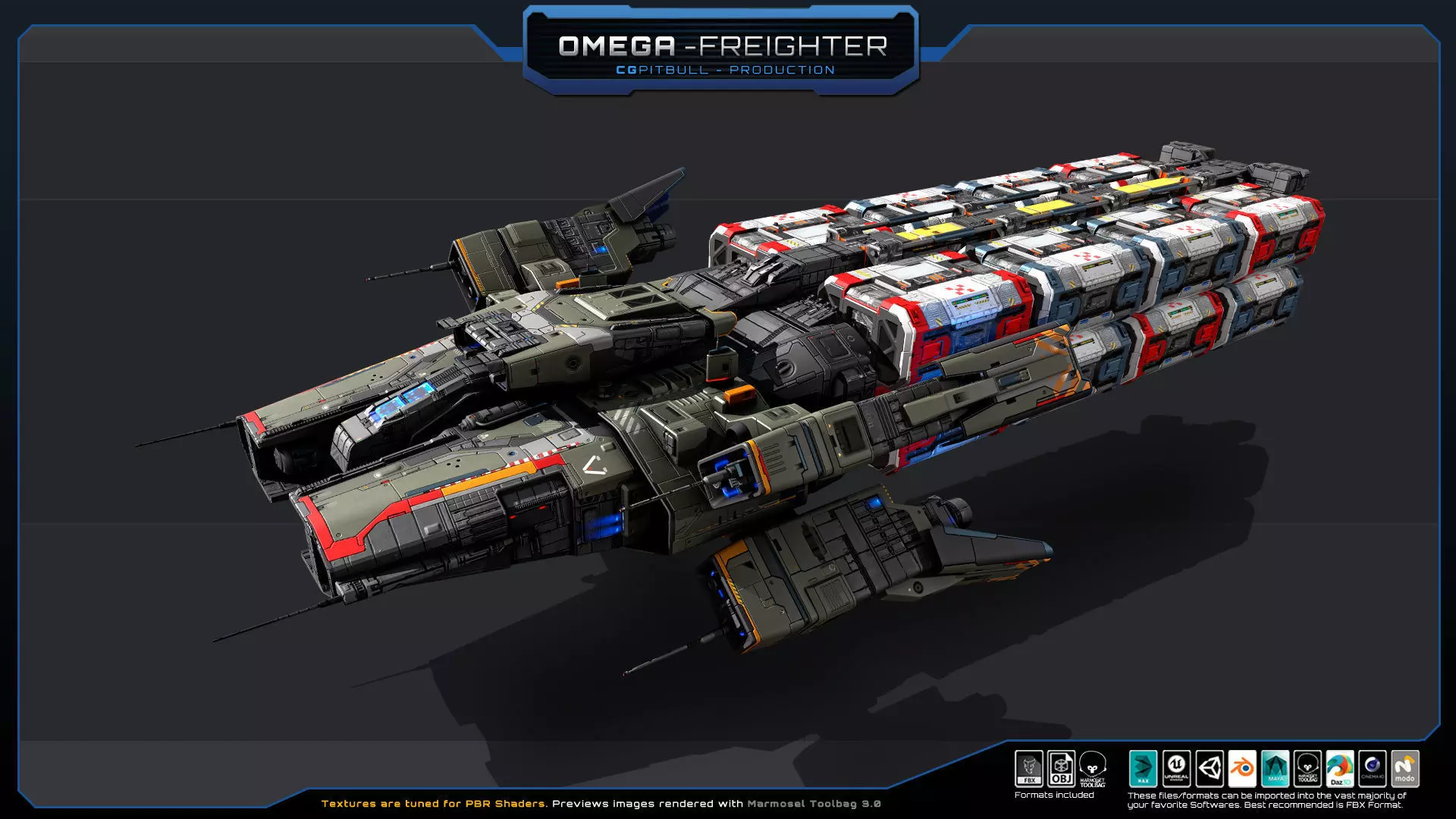 STARSHIPS - Pack03 Low-poly 3D model_23