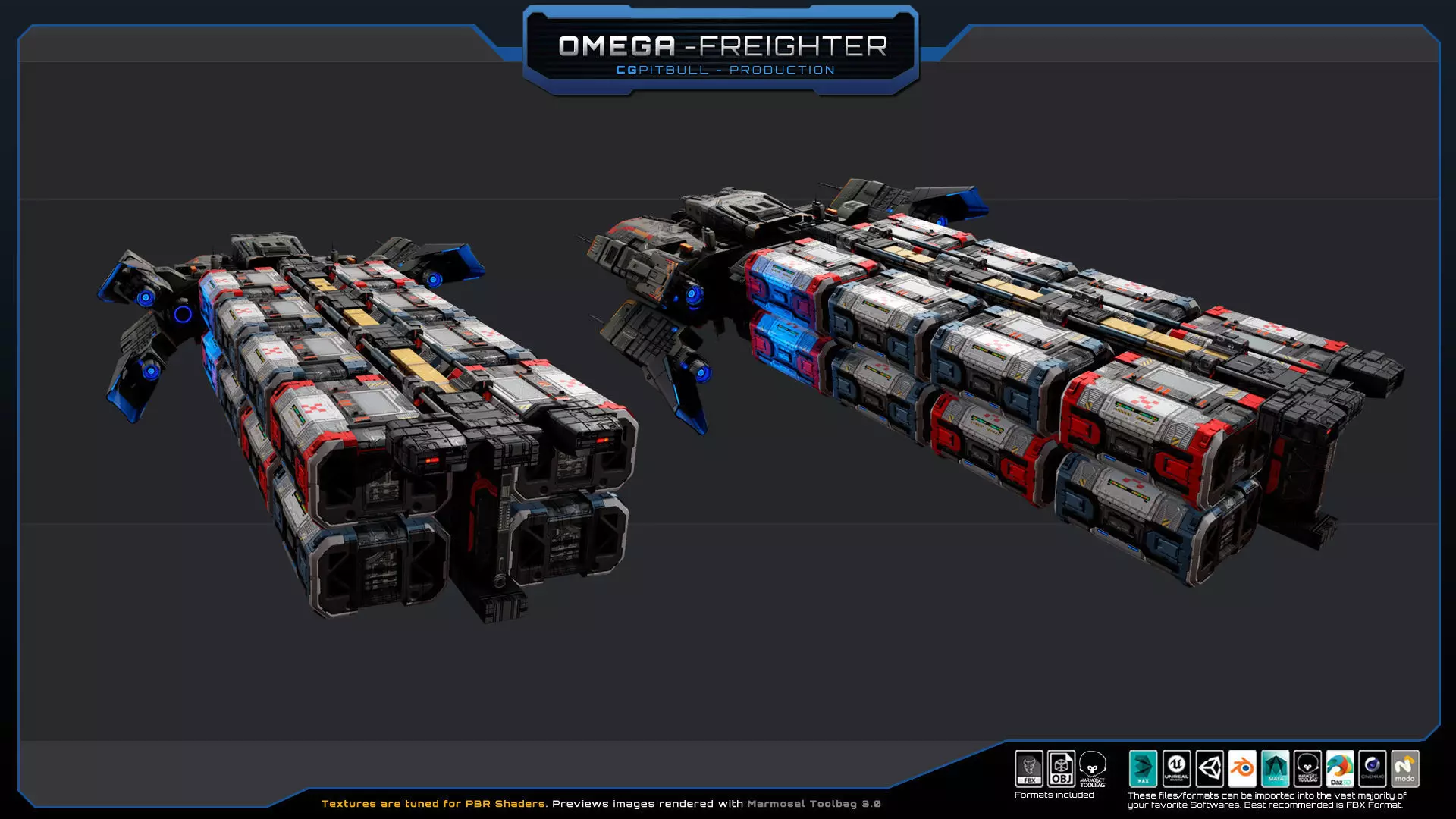 STARSHIPS - Pack03 Low-poly 3D model_28