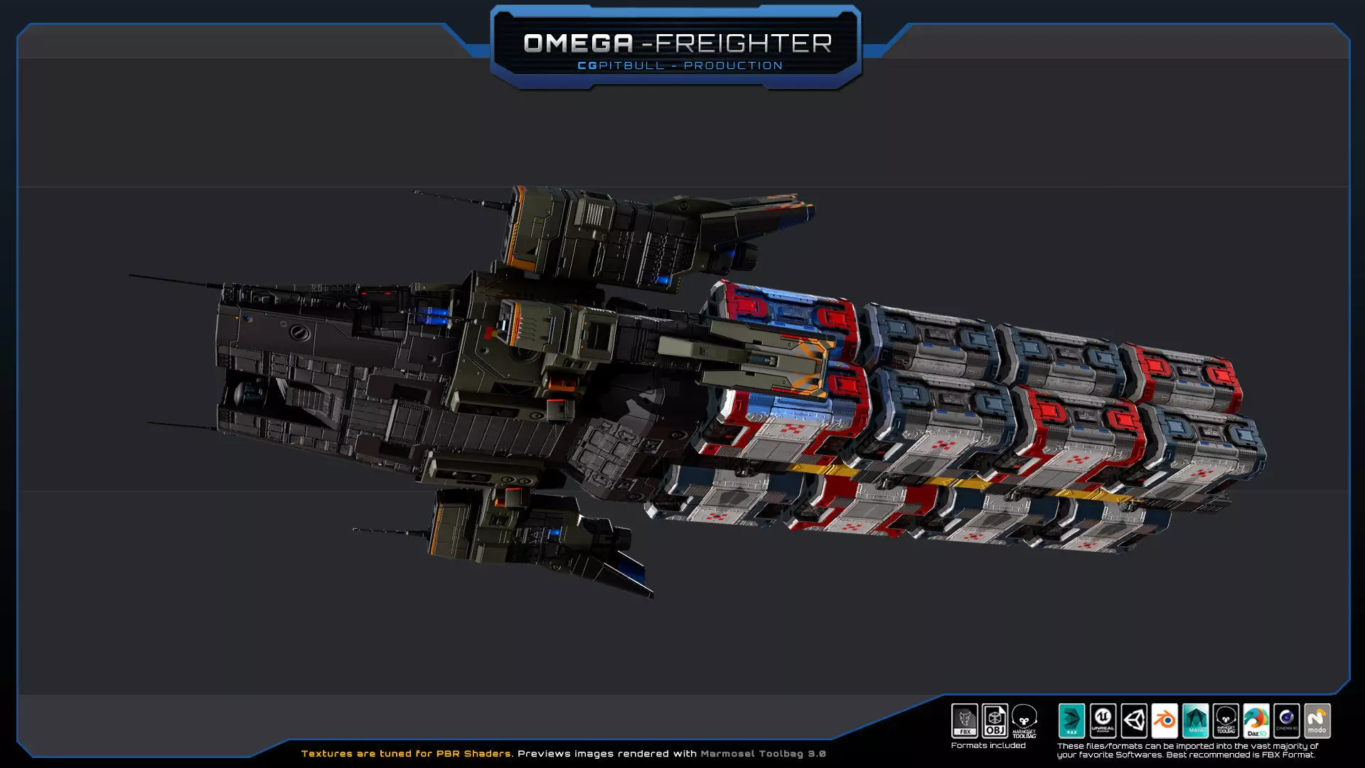 STARSHIPS - Pack03 Low-poly 3D model_29