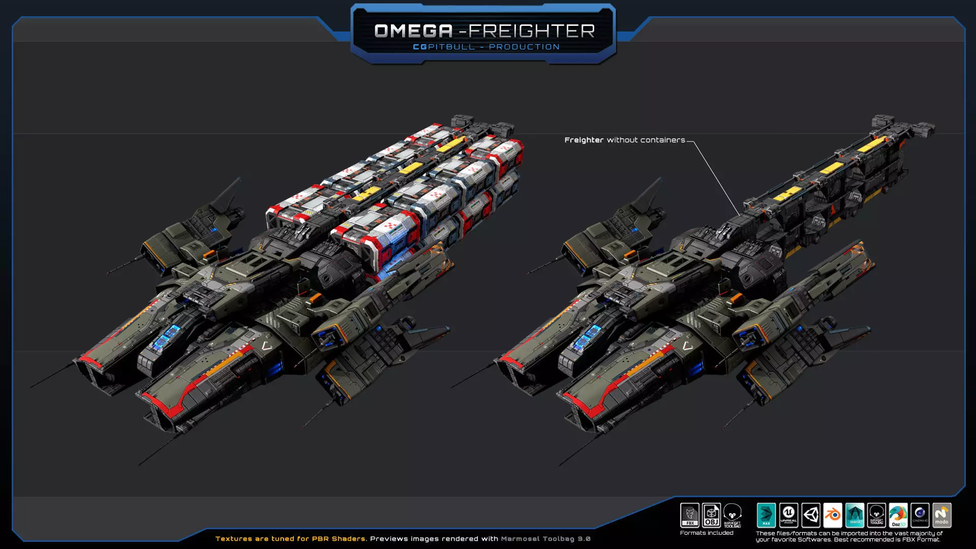 STARSHIPS - Pack03 Low-poly 3D model_27