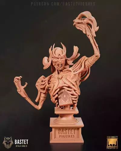 Vecna Bust I Dungeon and Dragons 3D print model
