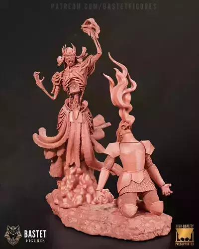 Vecna Miniature 32mm I Dungeon and Dragons 3D print model