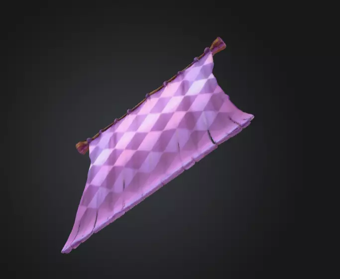 Purple Tapestry Low-poly 3D model_10