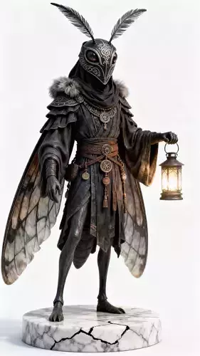 Vulture Hybrid Assassin 3D Print model Miniature  STL  OBJ