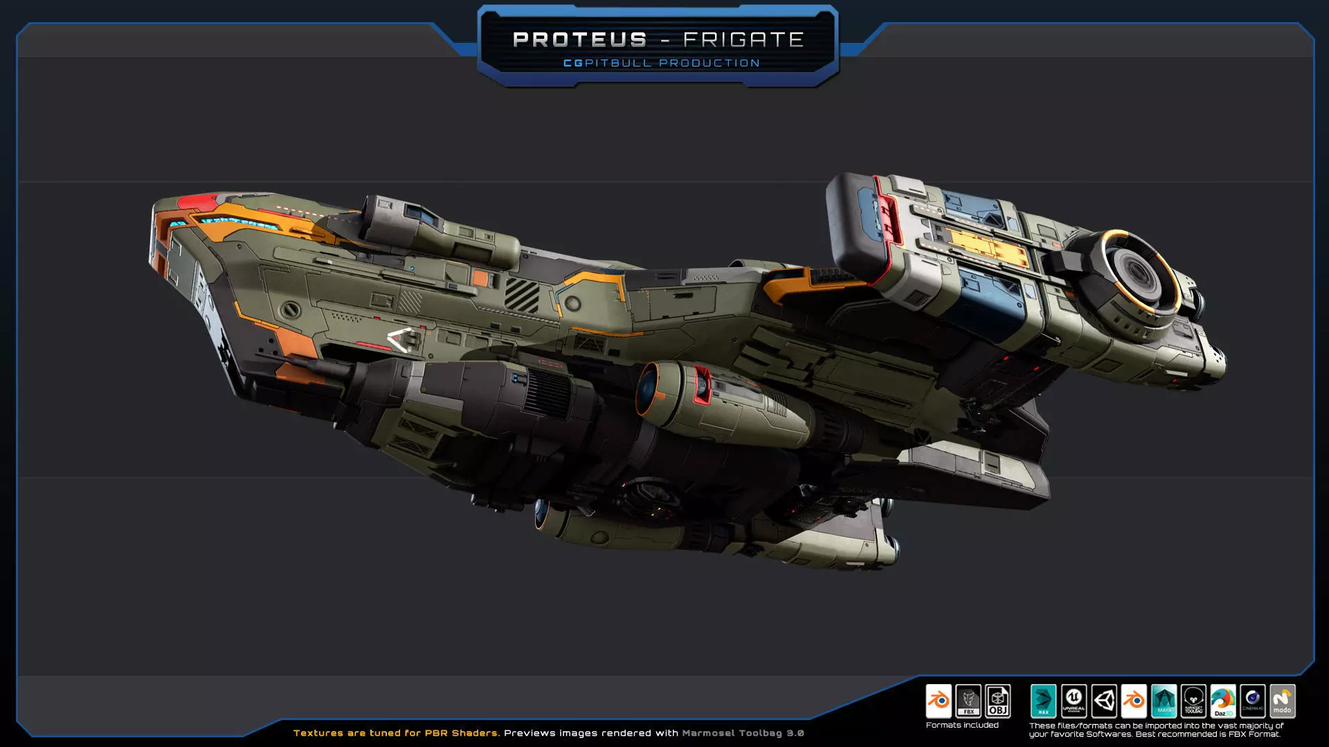 STARSHIPS - Pack02 Low-poly 3D model_25