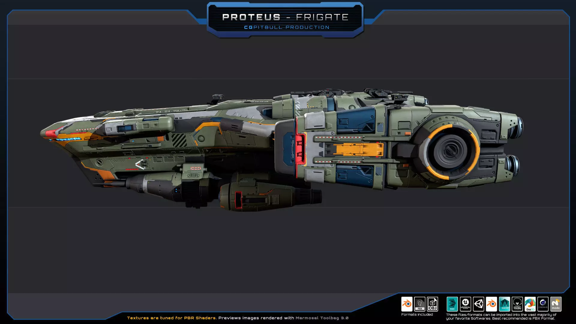 STARSHIPS - Pack02 Low-poly 3D model_22