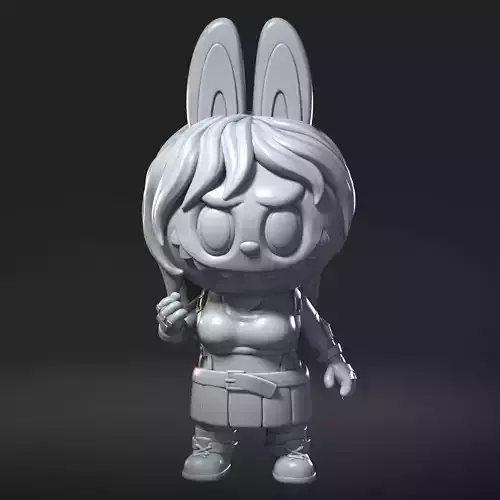 Labubu x Final Fantasy VII Aerith 100mm Pre-supported