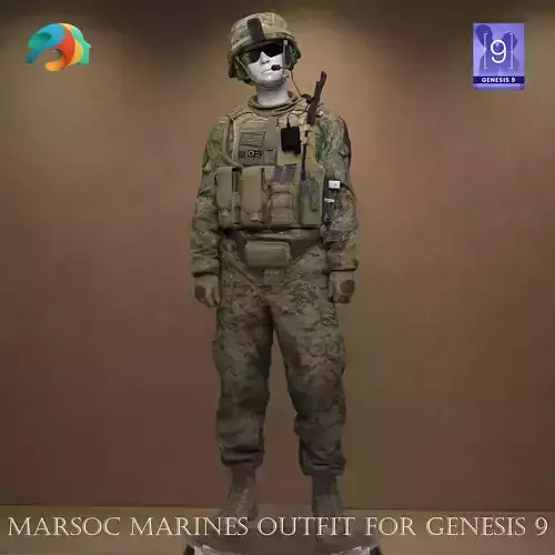 MARSOC Marines Outfit for Genesis 9