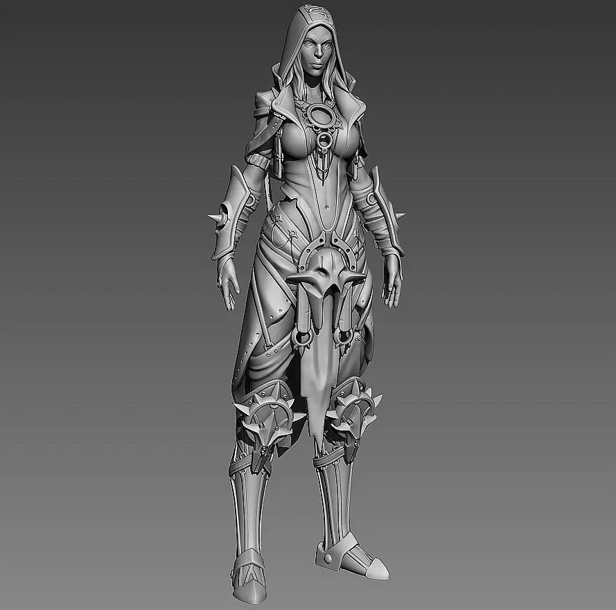 Fantasy Female Character 2 3d print 3D print model_0