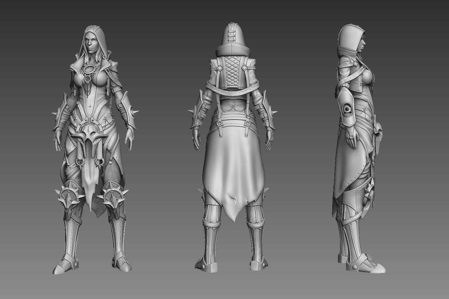 Fantasy Female Character 2 3d print 3D print model_8