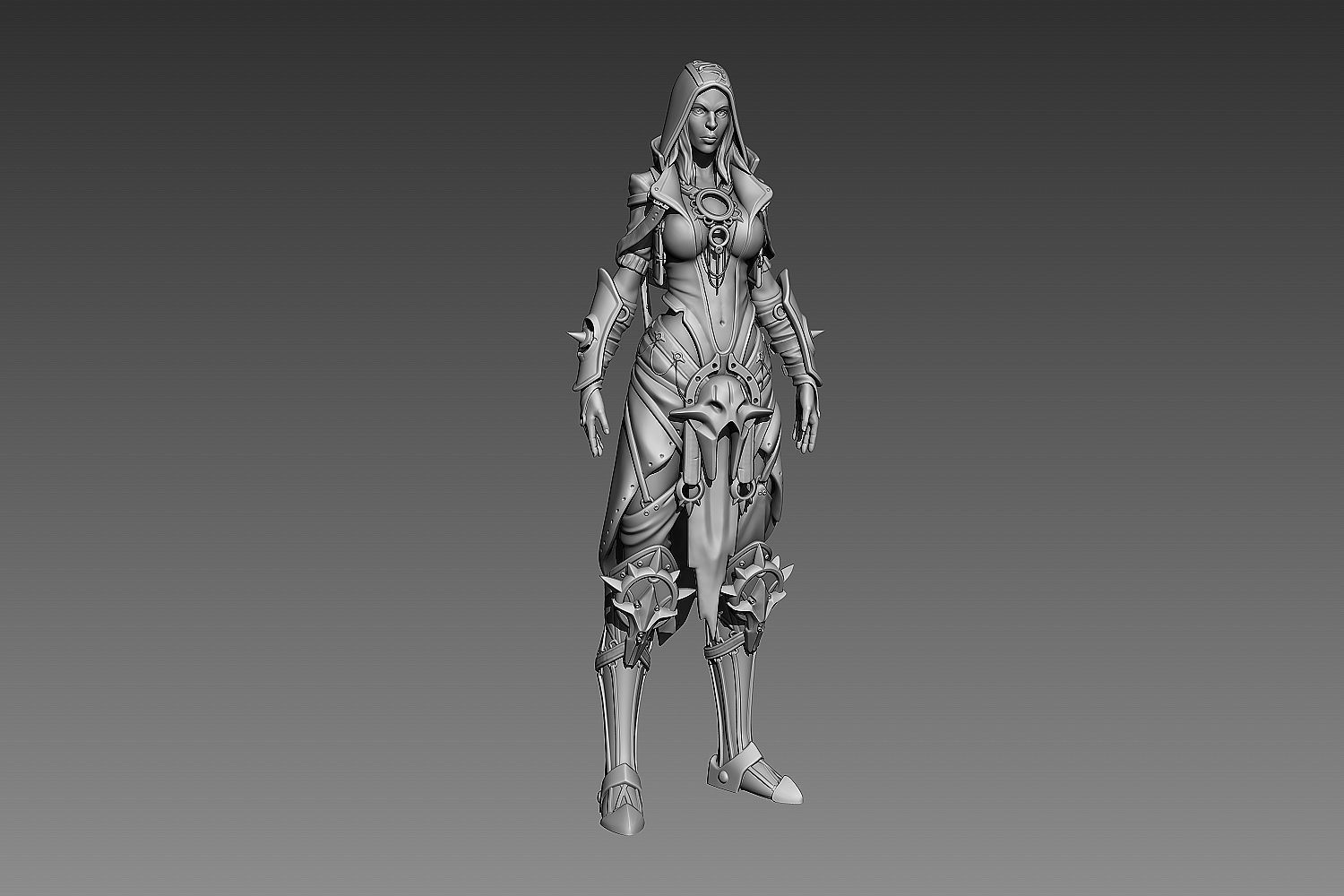 Fantasy Female Character 2 3d print 3D print model_1
