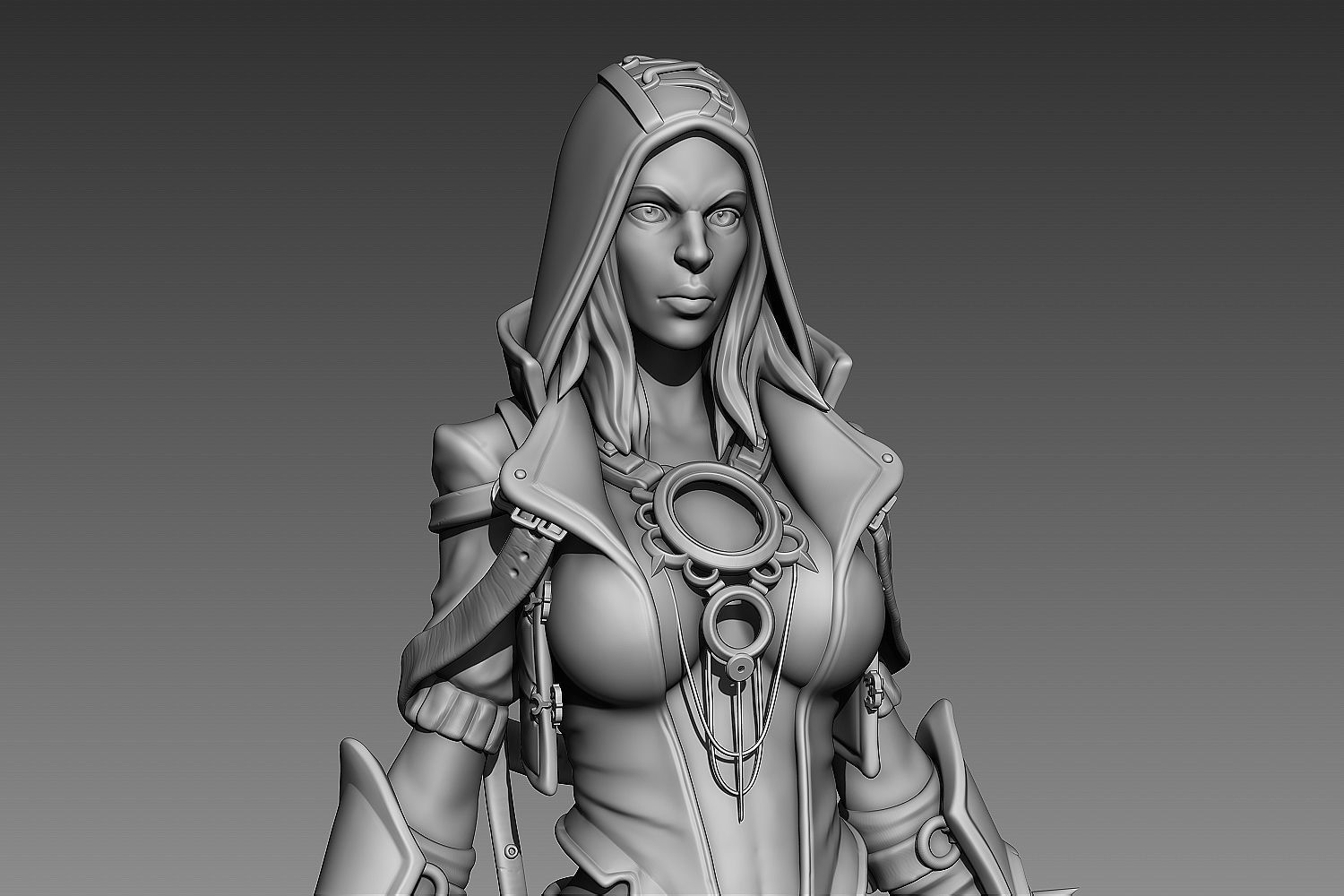 Fantasy Female Character 2 3d print 3D print model_5