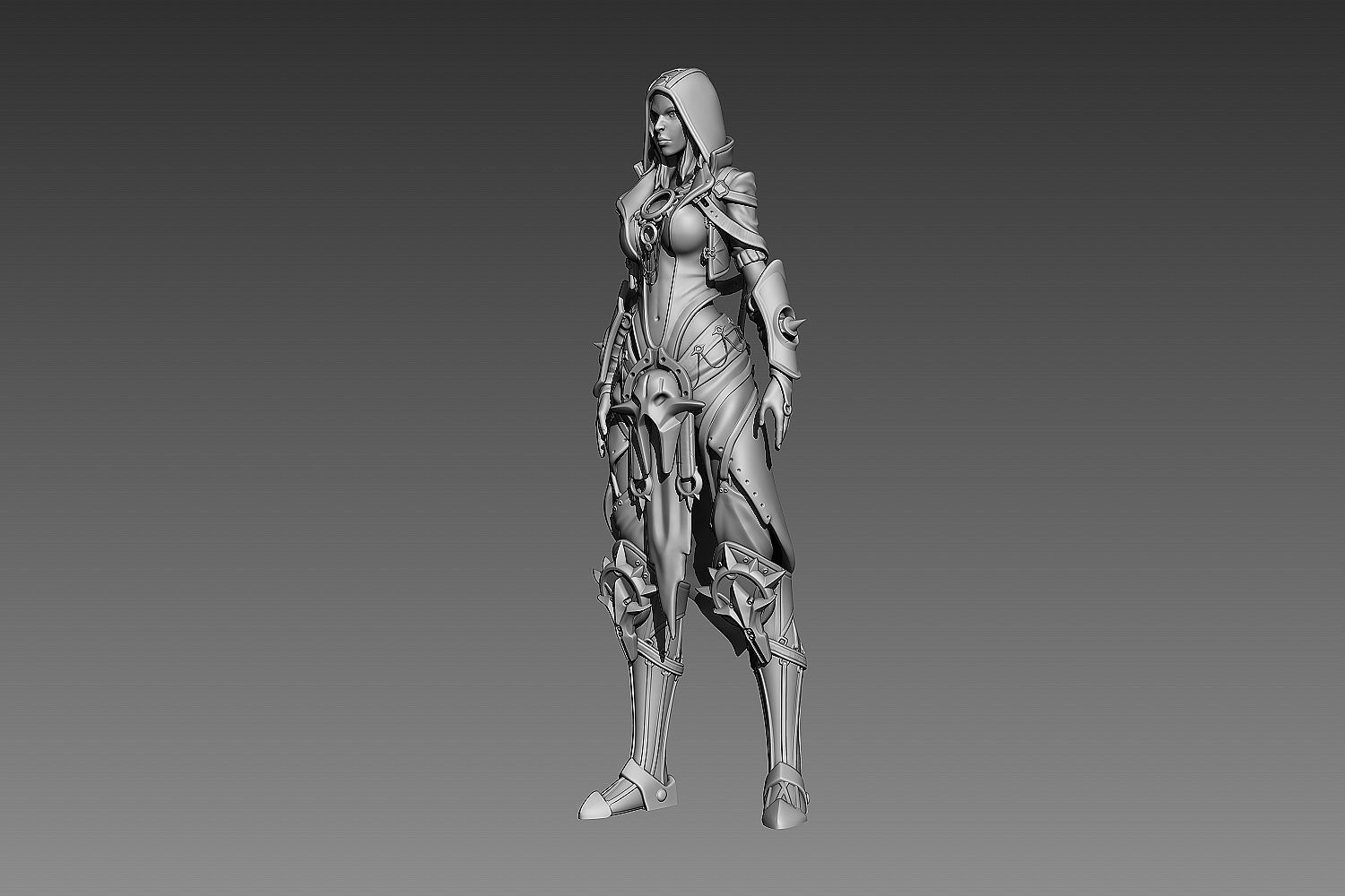 Fantasy Female Character 2 3d print 3D print model_2