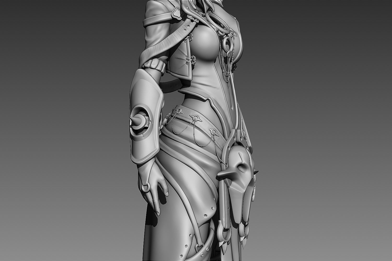 Fantasy Female Character 2 3d print 3D print model_7