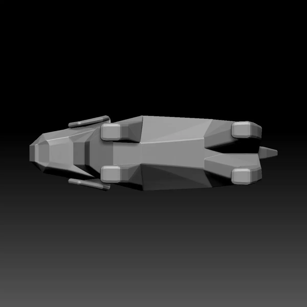 Polygon Dog 3D model_4