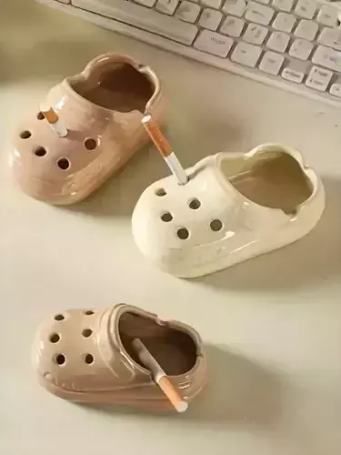 Cute Ashtray Clog Shoe 