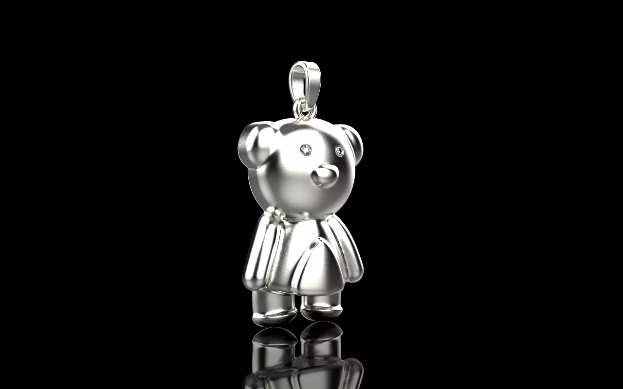 Light bear pendant model 701 3D print model_21