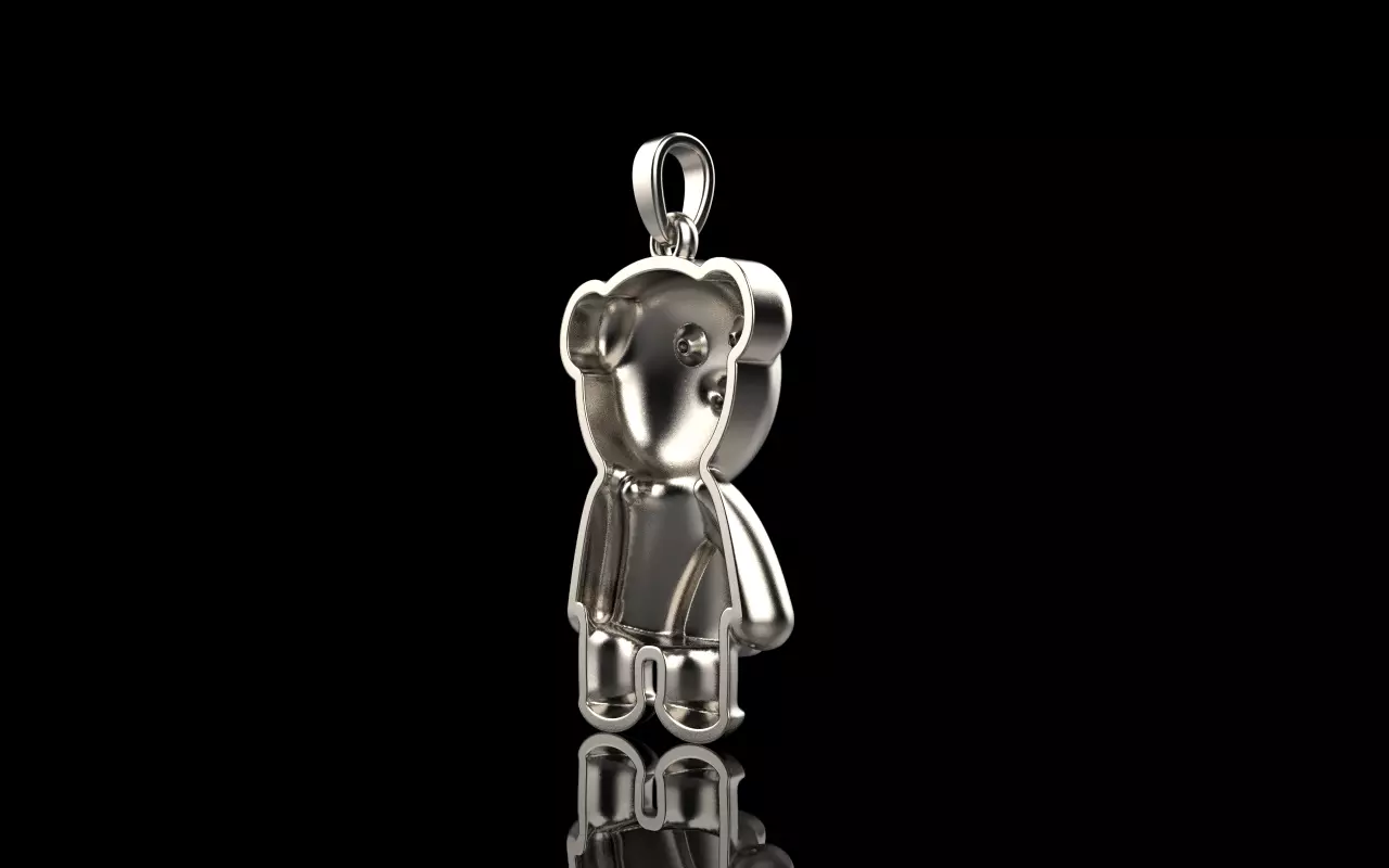 Light bear pendant model 701 3D print model_30