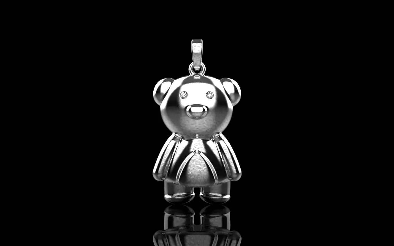Light bear pendant model 701 3D print model_34