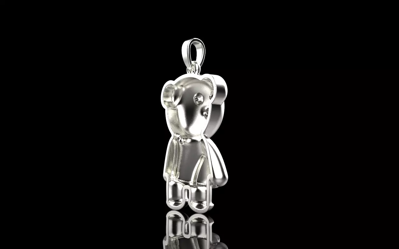 Light bear pendant model 701 3D print model_32