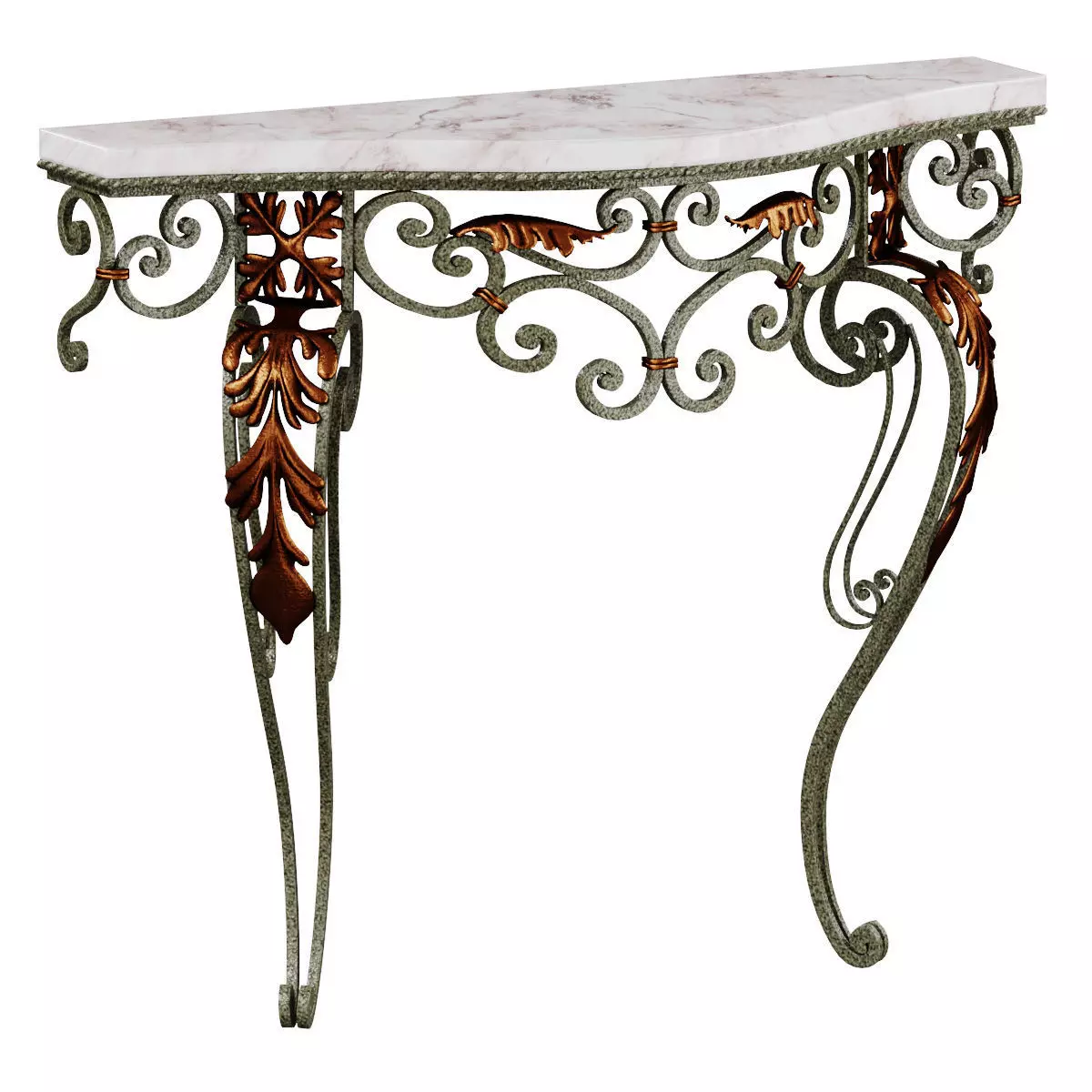 Console classic Antique French 3D model