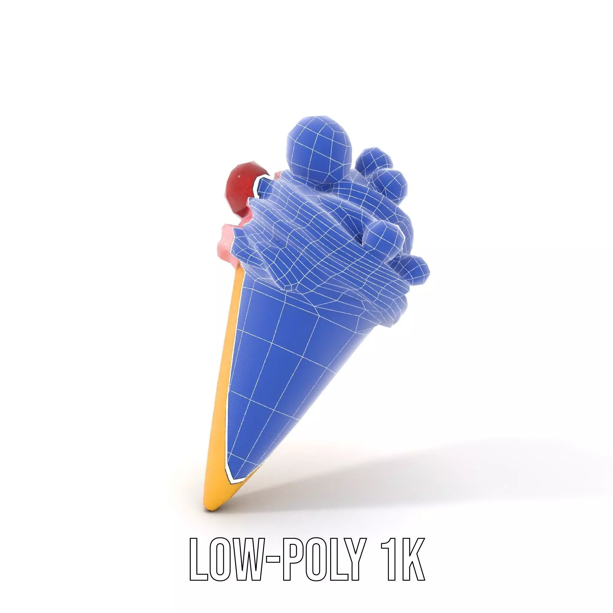 Berry Swirl Ice Cream model pack Low-poly 3D model_28