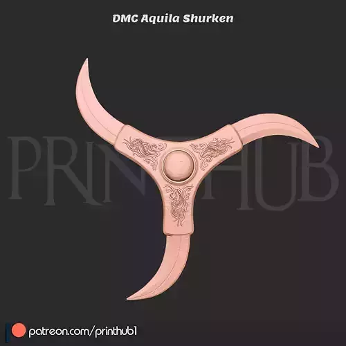 DMC Devil May Cry 2013 Aquila Twin Chakram Blades Cosplay Prop 3D print model