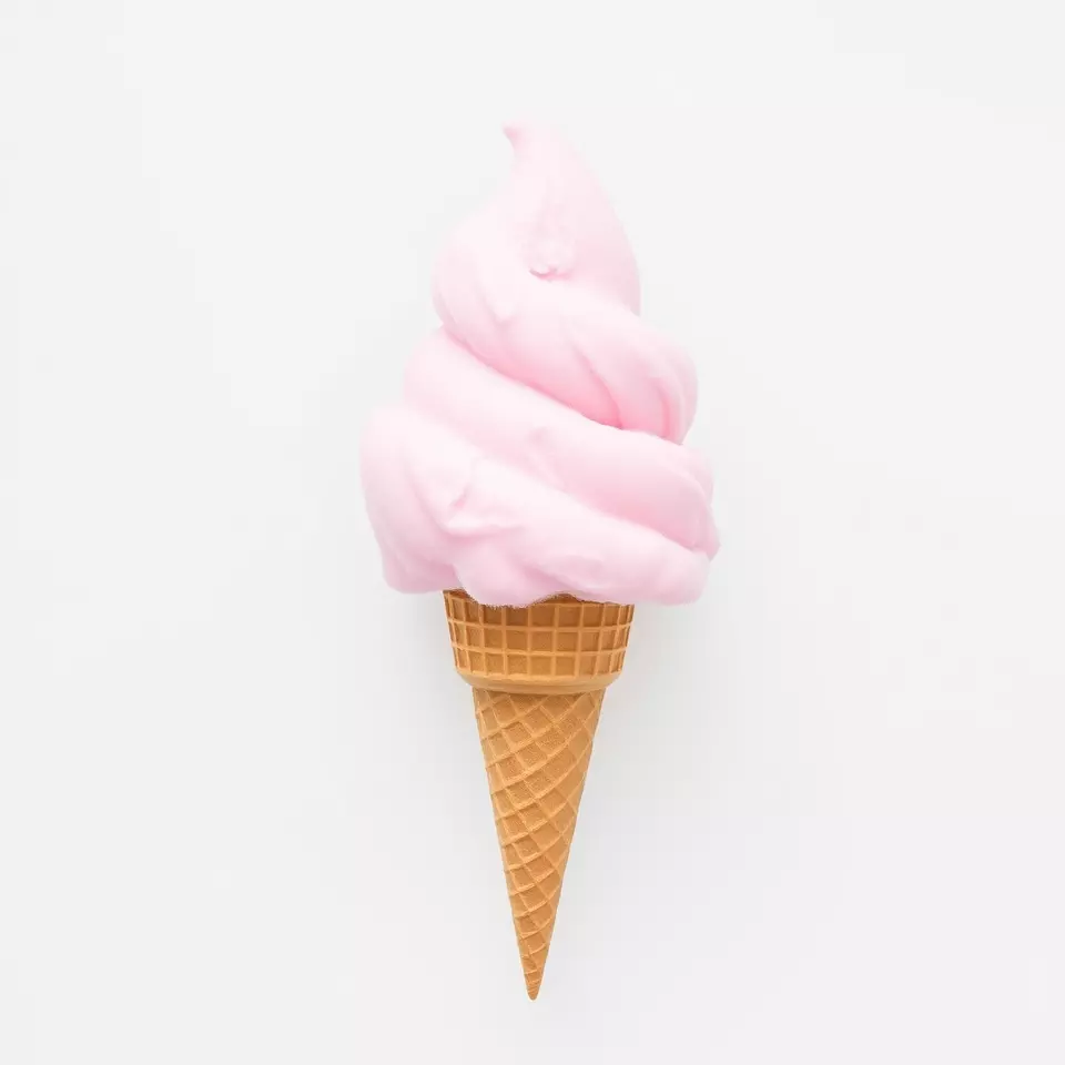 Strawberry Ice Cream Cone model pack Low-poly 3D model_3