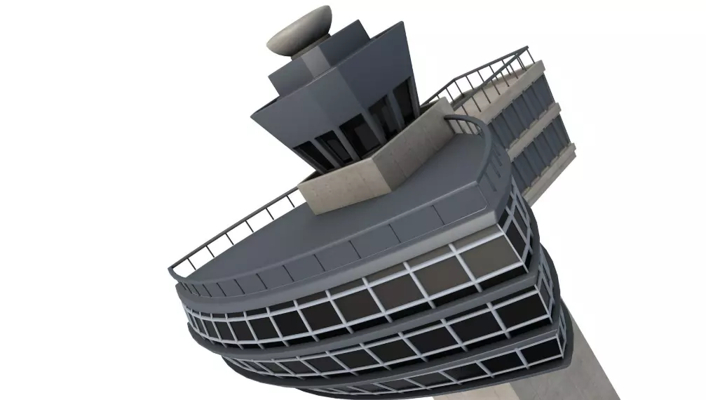 JFK Control Tower 3D model_4