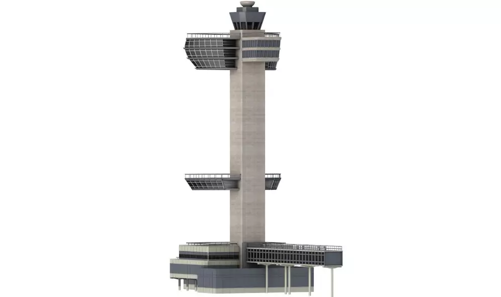 JFK Control Tower 3D model_0