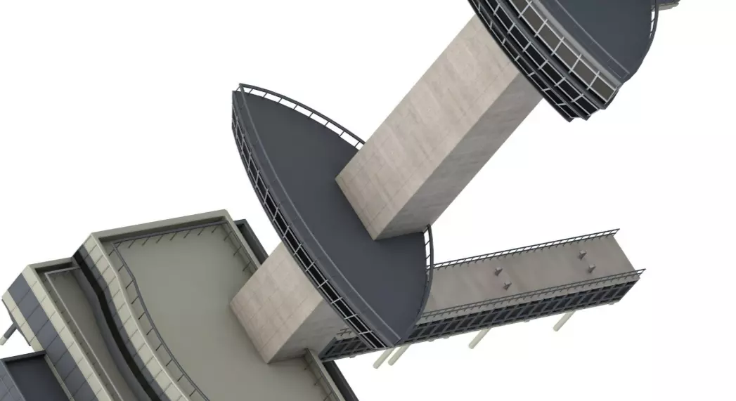 JFK Control Tower 3D model_3