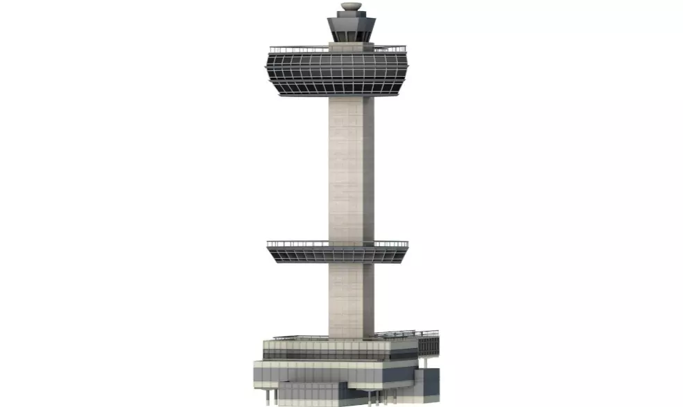 JFK Control Tower 3D model_1