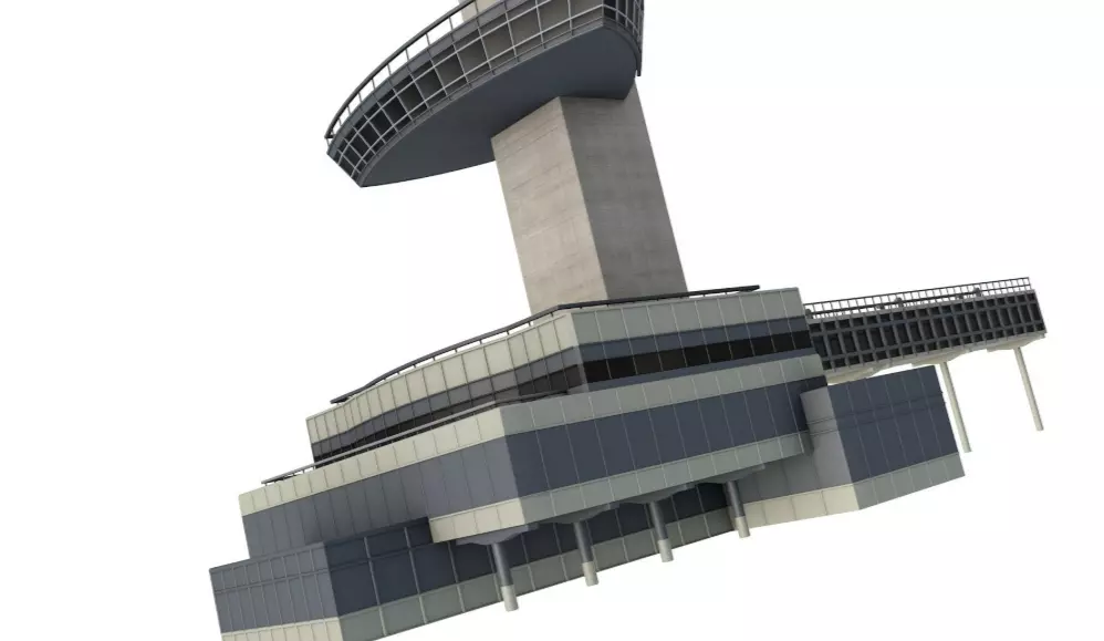 JFK Control Tower 3D model_6
