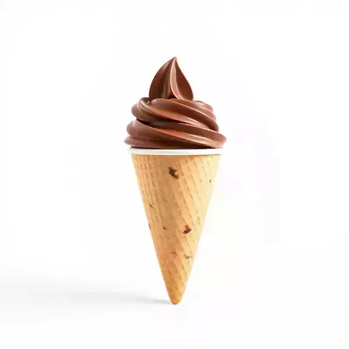 Chocolate Cone Delight model pack Low-poly 3D model 2