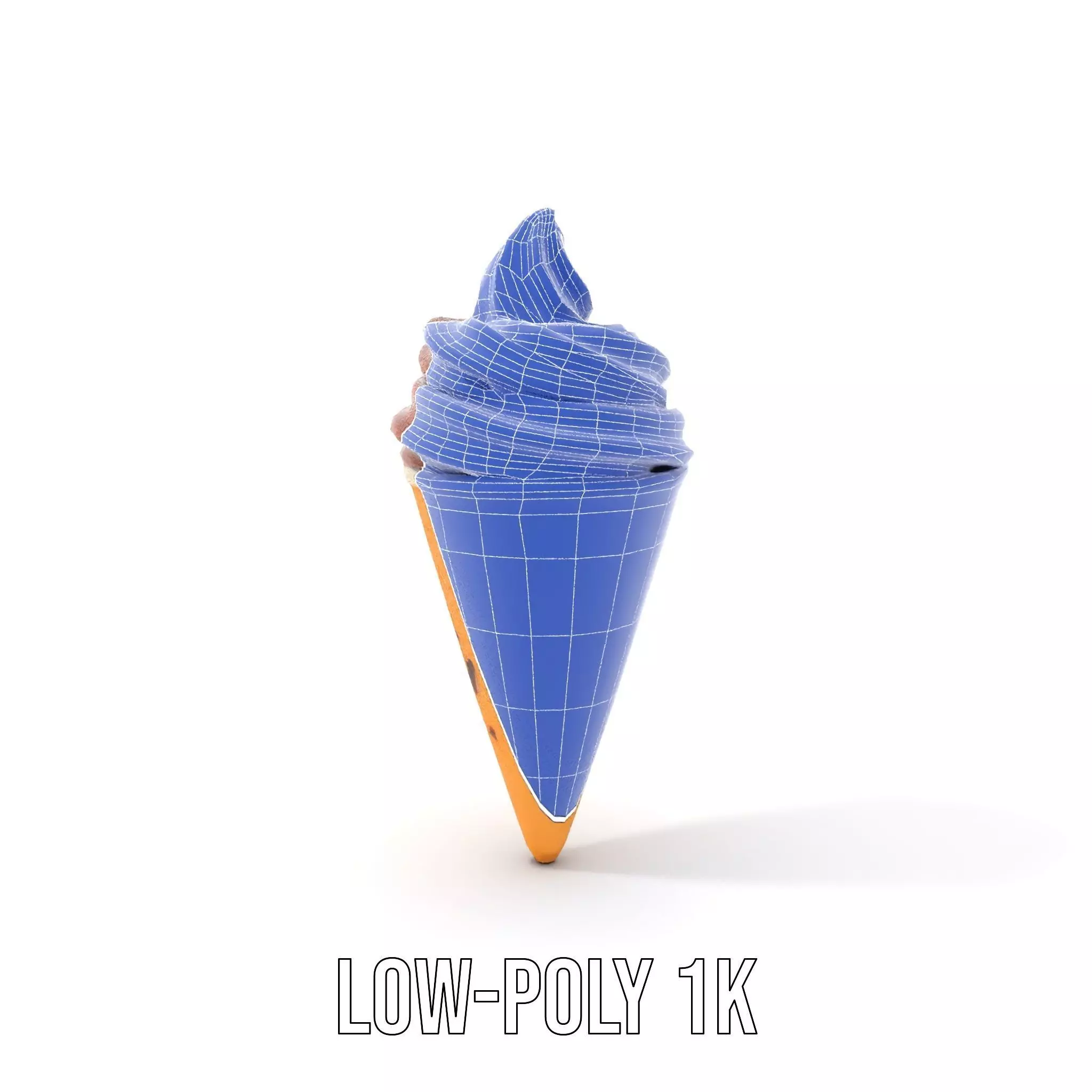 Chocolate Cone Delight model pack Low-poly 3D model_11