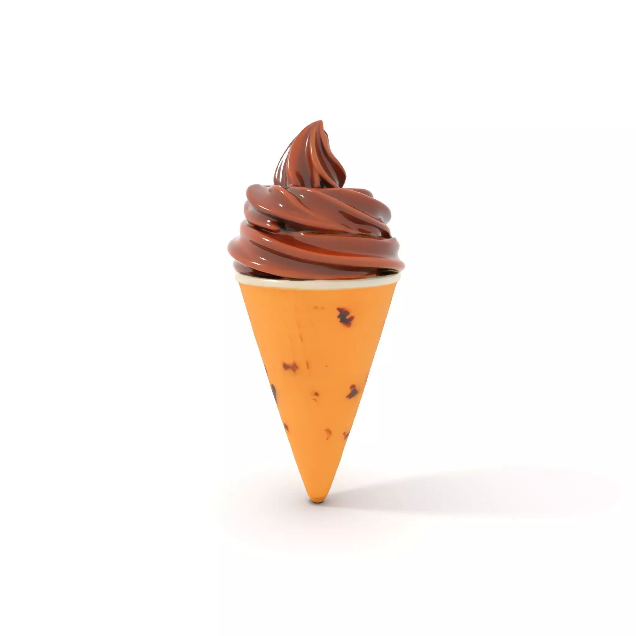 Chocolate Cone Delight model pack Low-poly 3D model_10