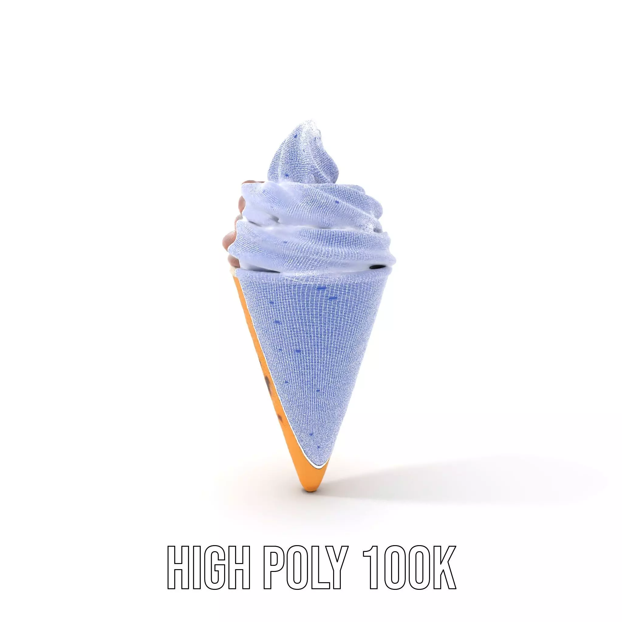 Chocolate Cone Delight model pack Low-poly 3D model_5