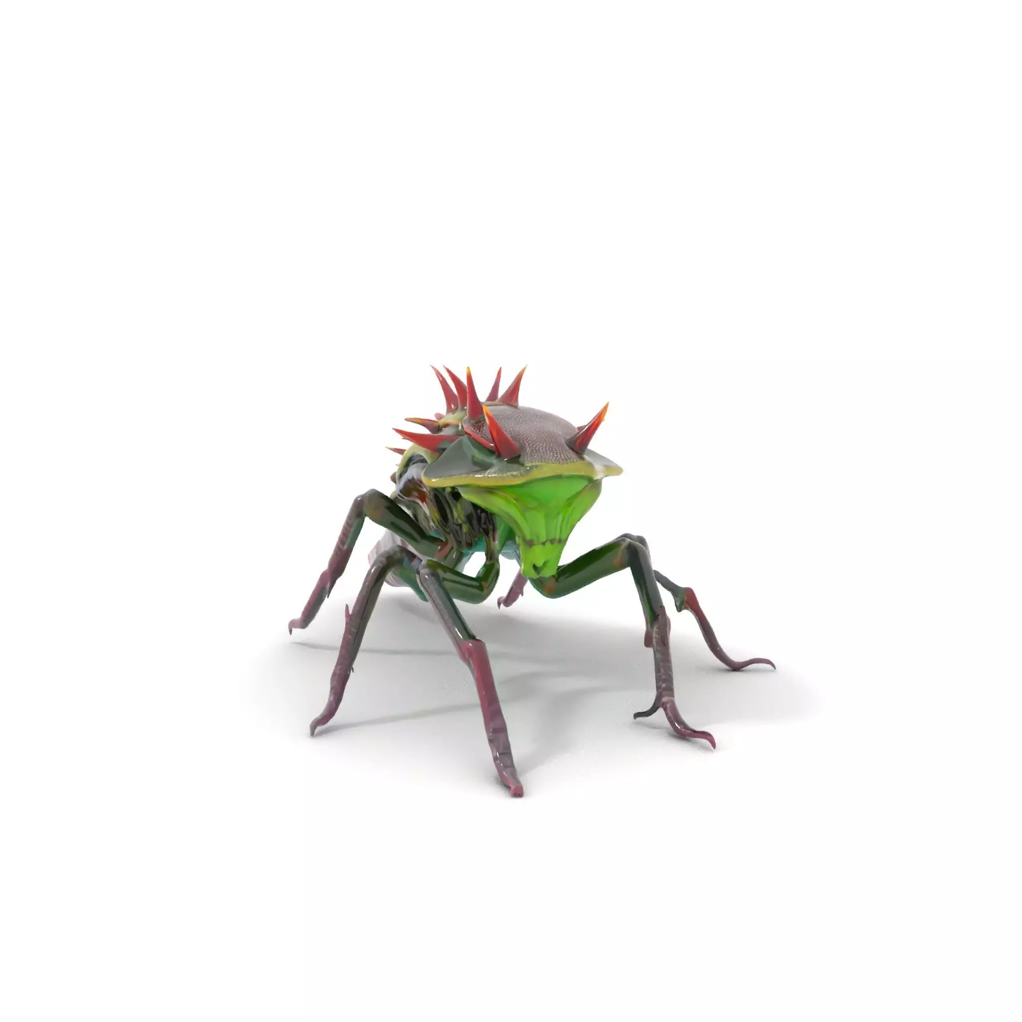 Spiked Alien Creature model pack Low-poly 3D model_0
