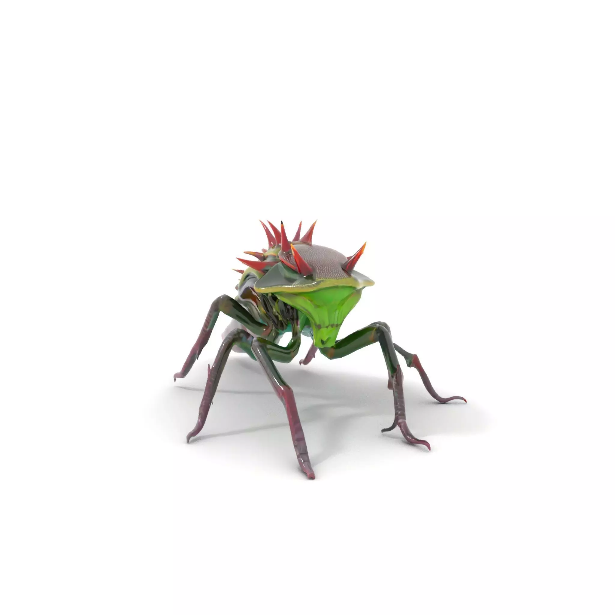 Spiked Alien Creature model pack Low-poly 3D model_7