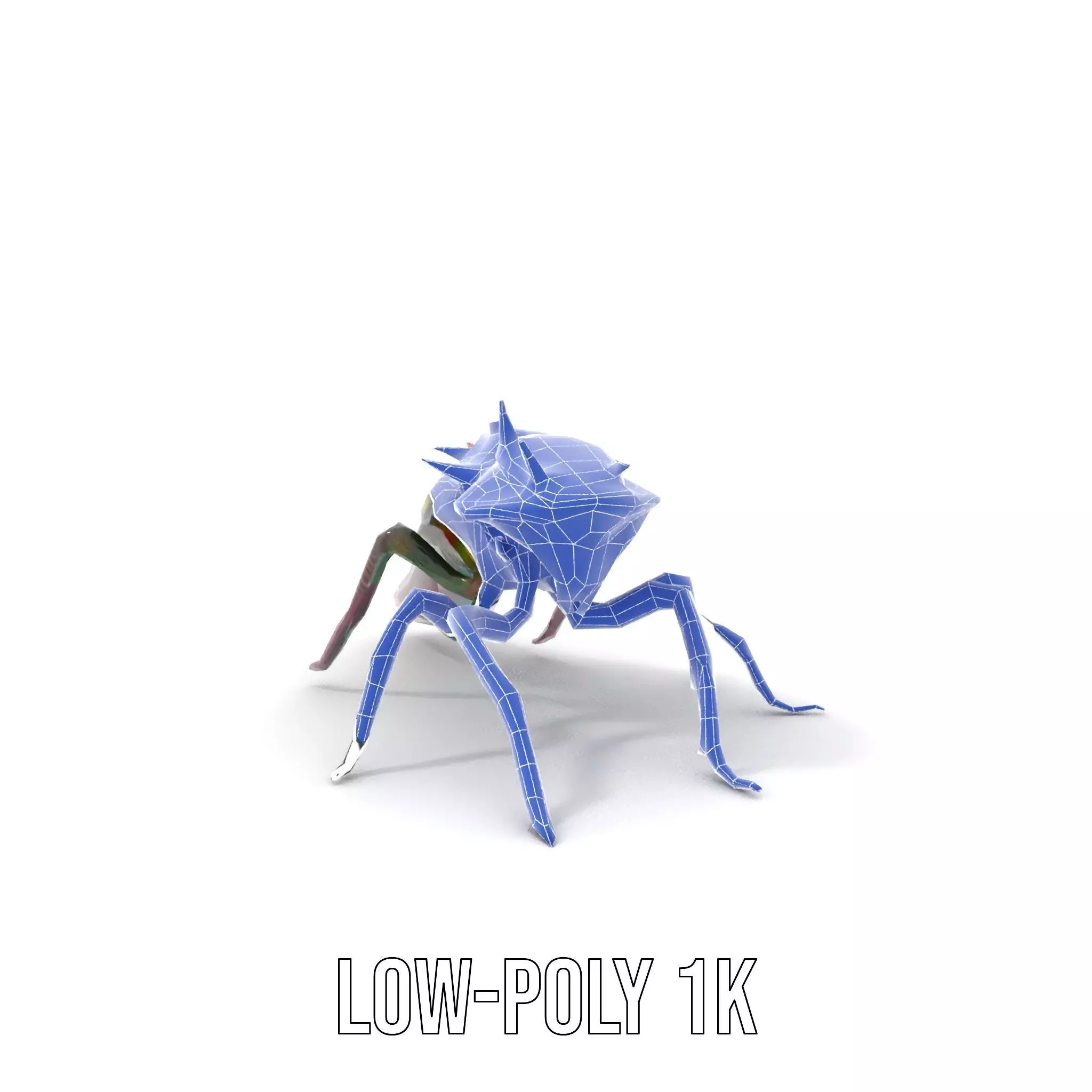 Spiked Alien Creature model pack Low-poly 3D model_20
